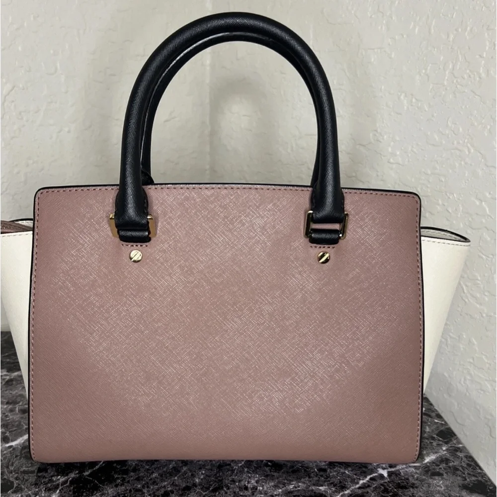Michael Kors Medium Satchel Mauve/Beige